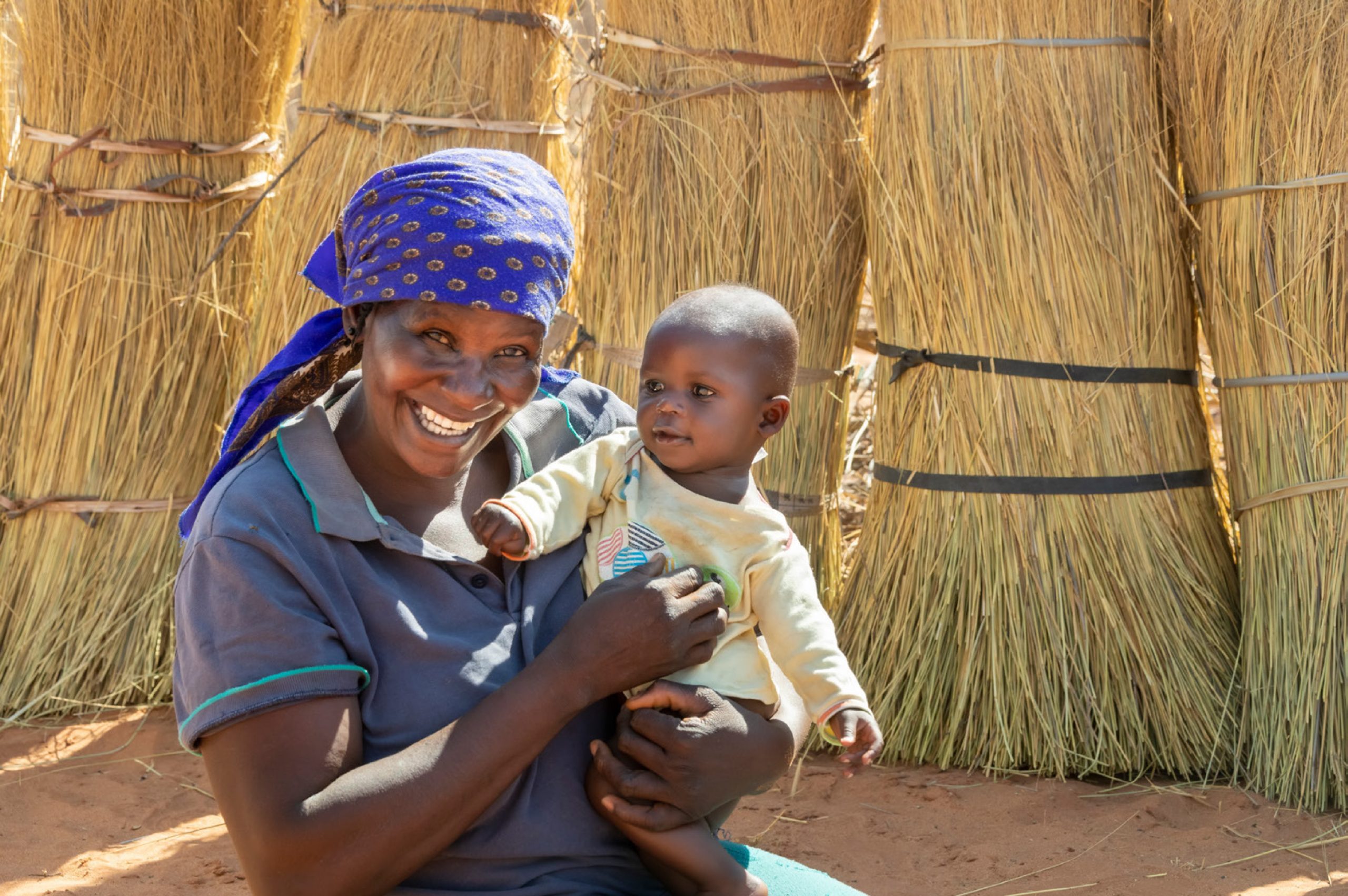 Mother and child supported by Amref Health Africa